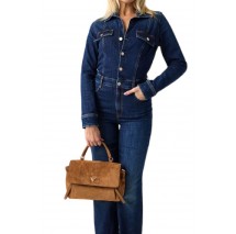 GUESS DEVON TOP HANDLE FLAP ΤΣΑΝΤΑ ΓΥΝΑΙΚΕΙΑ COGNAC