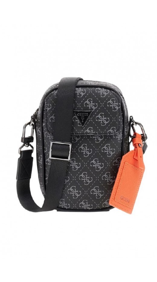 GUESS MILANO CROSSBODY MICRO HMMILOP5425 ΤΣΑΝΤΑ ΑΝΔΡΙΚΗ BLACK/GREY