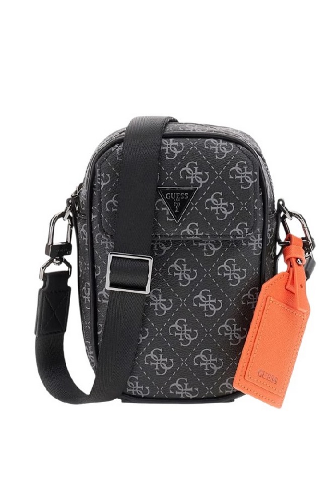 GUESS MILANO CROSSBODY MICRO HMMILOP5425 ΤΣΑΝΤΑ ΑΝΔΡΙΚΗ BLACK/GREY