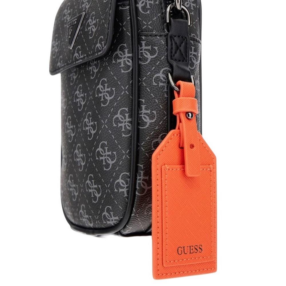 GUESS MILANO CROSSBODY MICRO HMMILOP5425 ΤΣΑΝΤΑ ΑΝΔΡΙΚΗ BLACK/GREY
