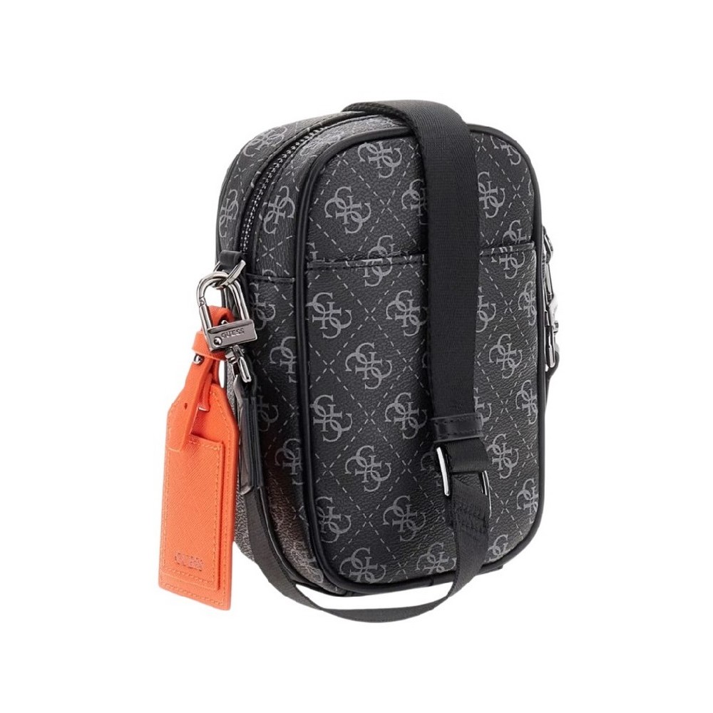 GUESS MILANO CROSSBODY MICRO HMMILOP5425 ΤΣΑΝΤΑ ΑΝΔΡΙΚΗ BLACK/GREY