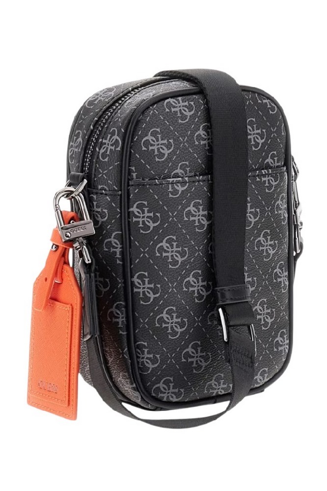 GUESS MILANO CROSSBODY MICRO HMMILOP5425 ΤΣΑΝΤΑ ΑΝΔΡΙΚΗ BLACK/GREY