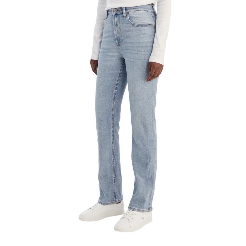 CALVIN KLEIN JEANS EU HIGH RISE STRAIGHT BLUE RAIN ΠΑΝΤΕΛΟΝΙ ΓΥΝΑΙΚΕΙΟ LIGHT DENIM