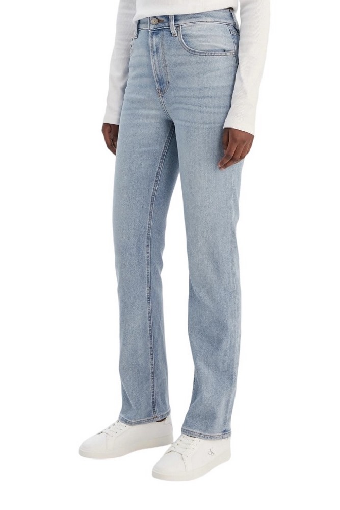 CALVIN KLEIN JEANS EU HIGH RISE STRAIGHT BLUE RAIN ΠΑΝΤΕΛΟΝΙ ΓΥΝΑΙΚΕΙΟ LIGHT DENIM