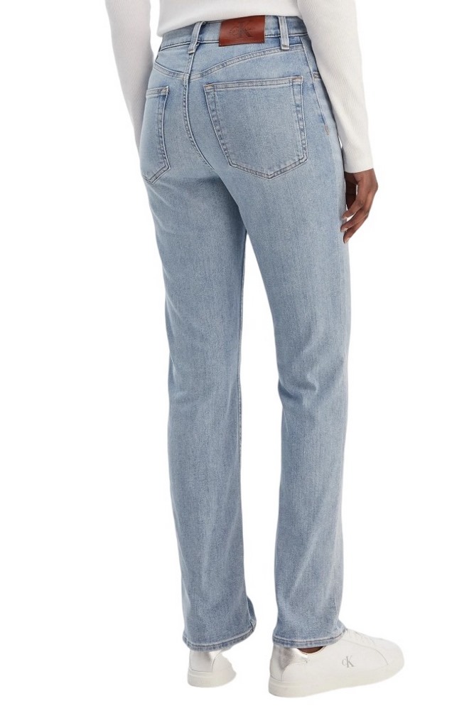 CALVIN KLEIN JEANS EU HIGH RISE STRAIGHT BLUE RAIN ΠΑΝΤΕΛΟΝΙ ΓΥΝΑΙΚΕΙΟ LIGHT DENIM