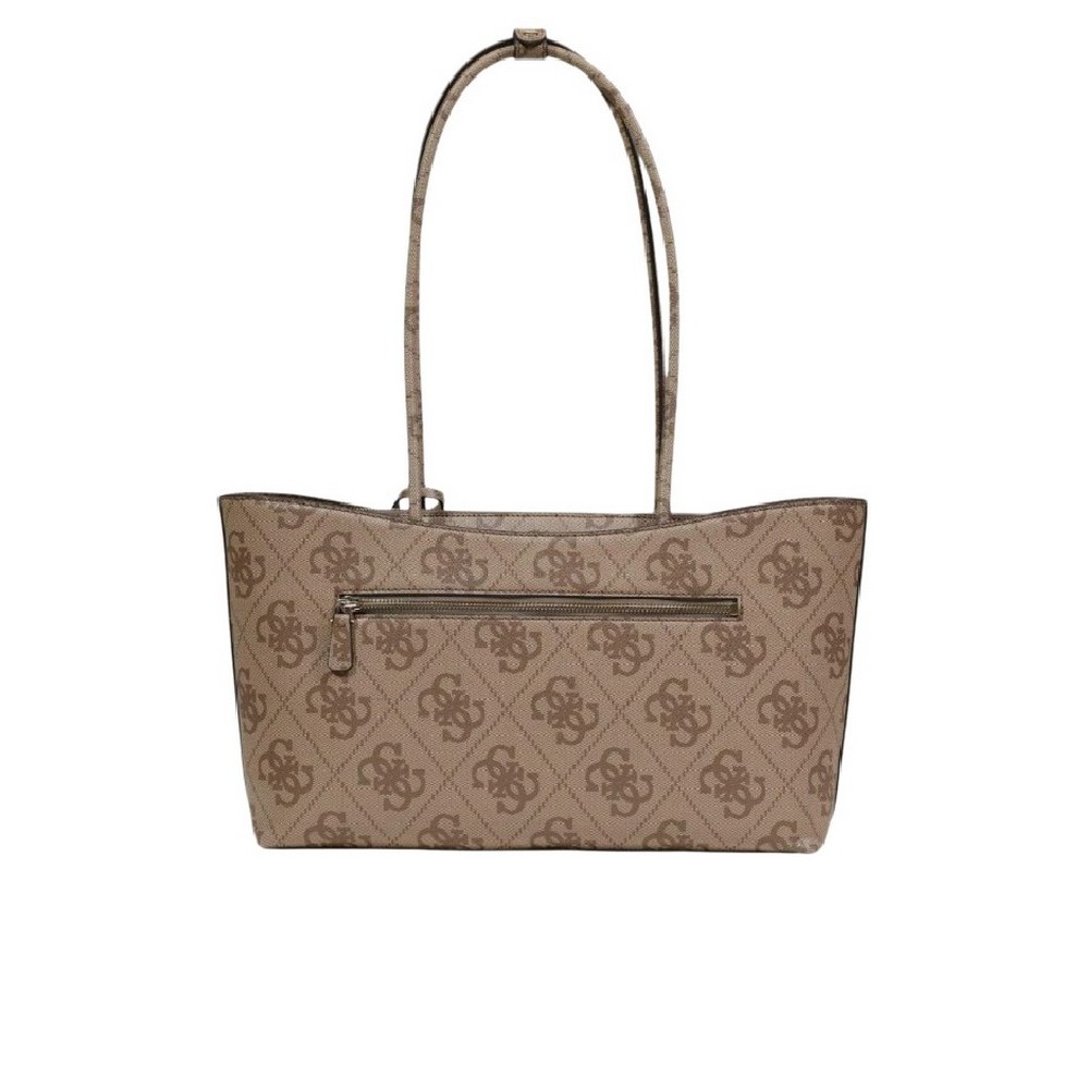 GUESS JANIE LOGO GIRLFRIEND CARRYALL ΤΣΑΝΤΑ ΓΥΝΑΙΚΕΙΑ LATTE
