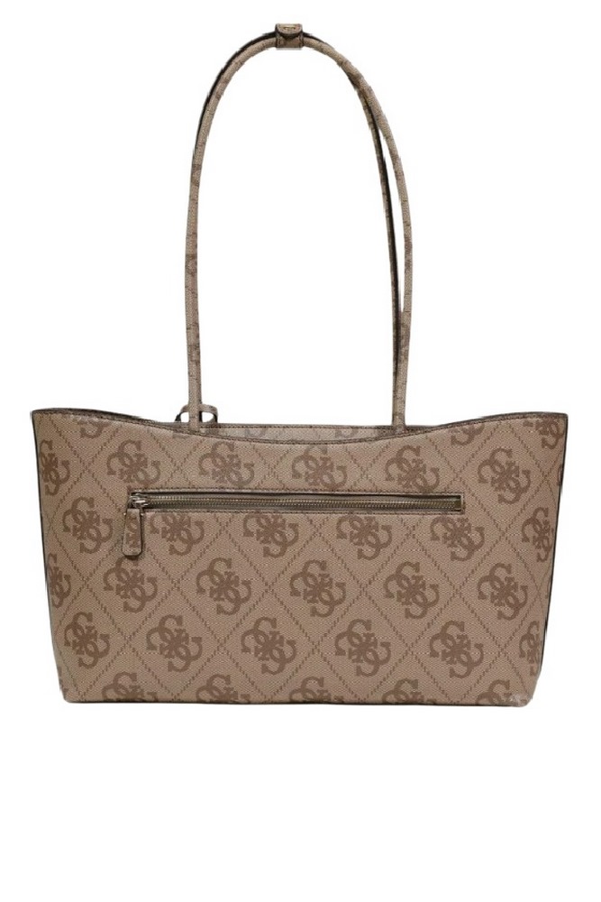 GUESS JANIE LOGO GIRLFRIEND CARRYALL ΤΣΑΝΤΑ ΓΥΝΑΙΚΕΙΑ LATTE