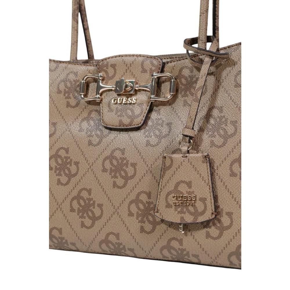 GUESS JANIE LOGO GIRLFRIEND CARRYALL ΤΣΑΝΤΑ ΓΥΝΑΙΚΕΙΑ LATTE