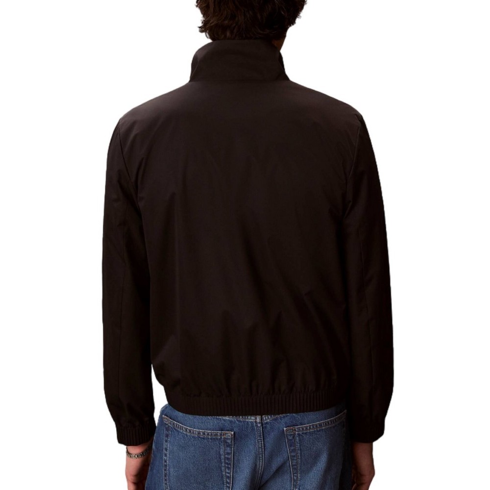CALVIN KLEIN LS NYLON STAND COLLAR WINDBREAKER ΜΠΟΥΦΑΝ ΑΝΔΡΙΚΟ BLACK