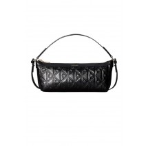 CALVIN KLEIN EMBLEM AOP DEBOSSED ELONGATED ΤΣΑΝΤΑ ΓΥΝΑΙΚΕΙΑ BLACK