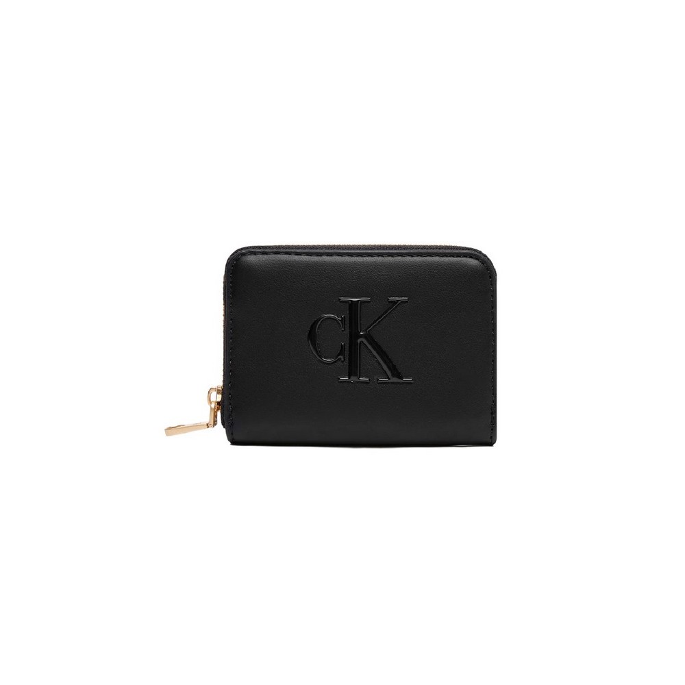 CALVIN KLEIN BOLD CK MEDIUM BIFOLD ΠΟΡΤΟΦΟΛΙ ΓΥΝΑΙΚΕΙΟ BLACK