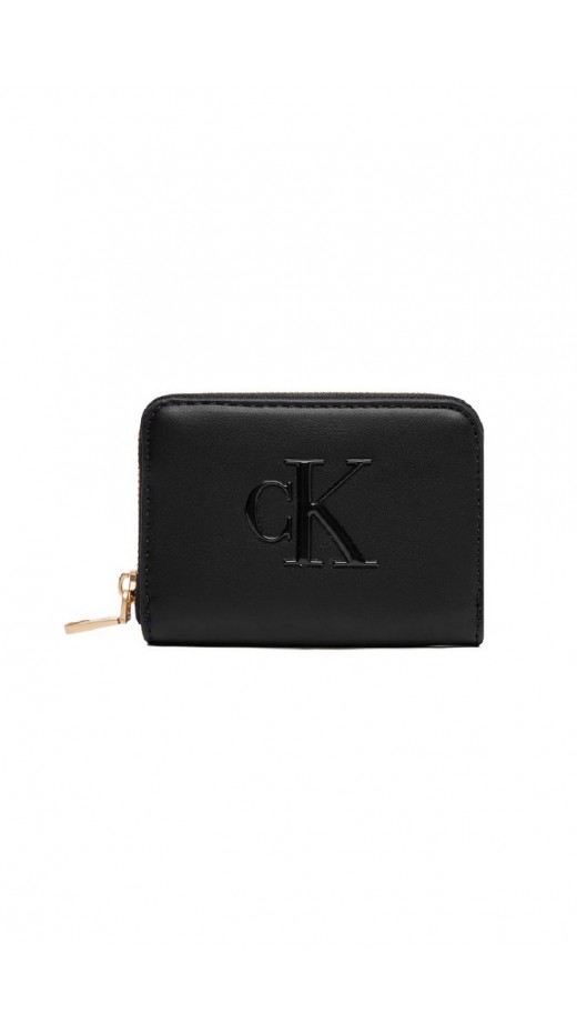 CALVIN KLEIN BOLD CK MEDIUM BIFOLD ΠΟΡΤΟΦΟΛΙ ΓΥΝΑΙΚΕΙΟ BLACK