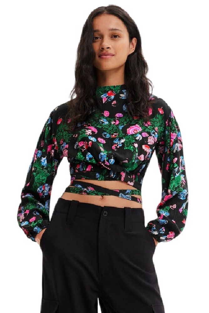 ΜΠΛΟΥΖΑ BLUS_GARDEN ΓΥΝΑΙΚΕΙΑ DESIGUAL BLACK