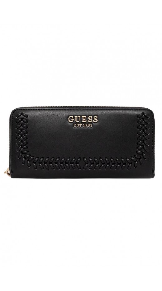 GUESS TATUM SLG LARGE ZIP AROUND ΠΟΡΤΟΦΟΛΙ ΓΥΝΑΙΚΕΙΟ BLACK