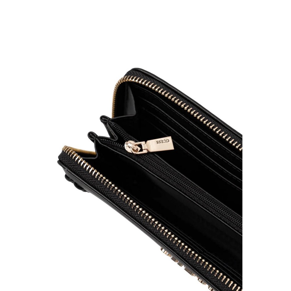 GUESS TATUM SLG LARGE ZIP AROUND ΠΟΡΤΟΦΟΛΙ ΓΥΝΑΙΚΕΙΟ BLACK