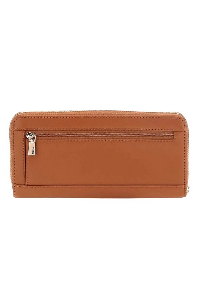 GUESS TATUM SLG LARGE ZIP AROUND ΠΟΡΤΟΦΟΛΙ ΓΥΝΑΙΚΕΙΟ CARAMEL