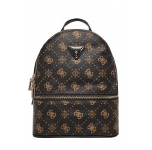 GUESS SILIA SMALL BACKPACK ΤΣΑΝΤΑ ΓΥΝΑΙΚΕΙΑ DARK BROWN