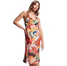 SUPERDRY D2 OVIN VINTAGE MIDI HALTER SLIP DRESS ΦΟΡΕΜΑ ΓΥΝΑΙΚΕΙΟ MULTI