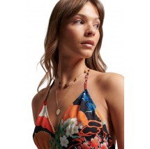 SUPERDRY D2 OVIN VINTAGE MIDI HALTER SLIP DRESS ΦΟΡΕΜΑ ΓΥΝΑΙΚΕΙΟ MULTI