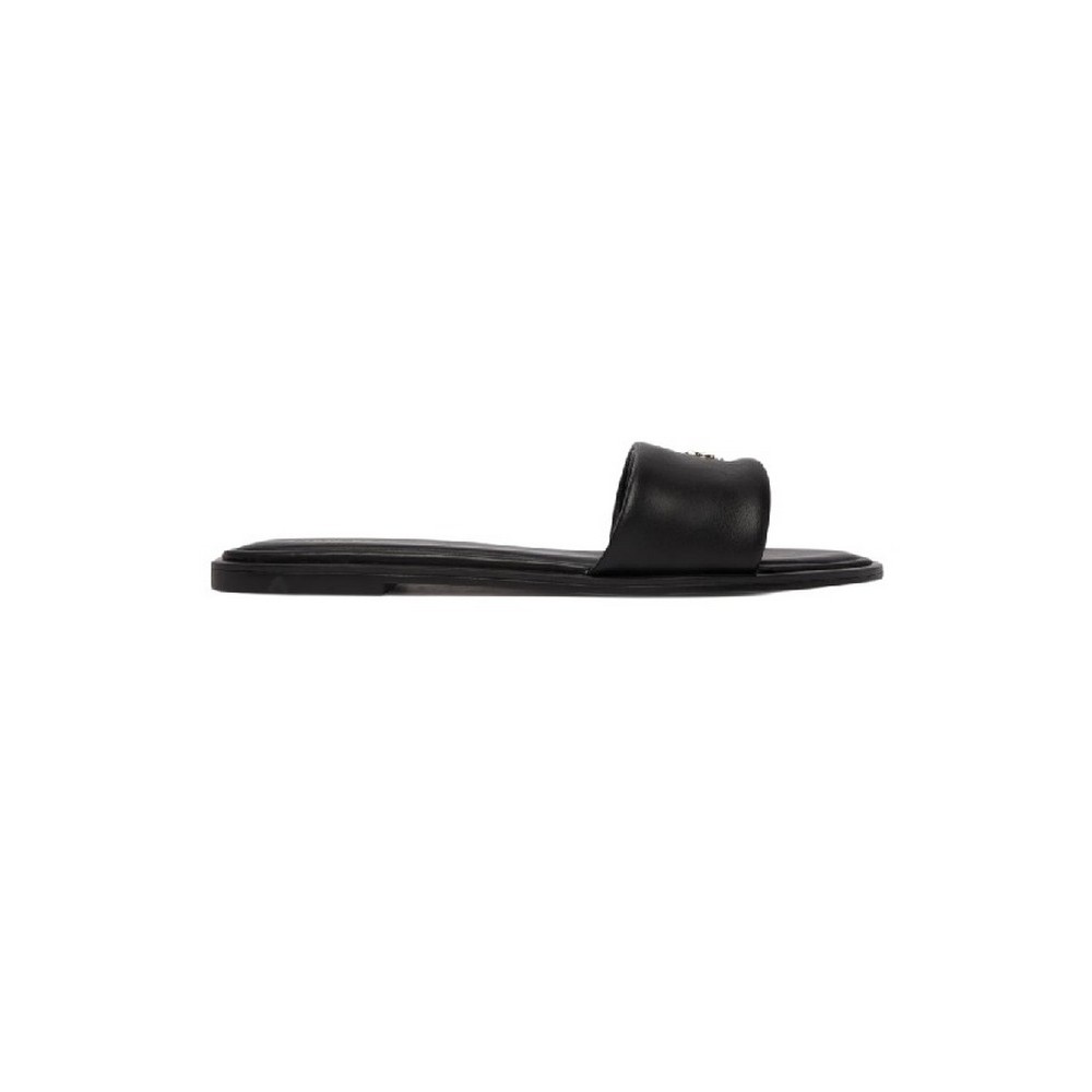 CALVIN KLEIN ROUND FLAT SNDL LTH BAR HW 2 ΠΑΝΤΟΦΛΑ ΓΥΝΑΙΚΕΙΑ CK BLACK
