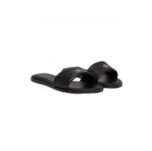 CALVIN KLEIN ROUND FLAT SNDL LTH BAR HW 2 ΠΑΝΤΟΦΛΑ ΓΥΝΑΙΚΕΙΑ CK BLACK