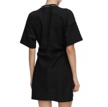 CALVIN KLEIN JEANS LOGO RIB INTERLOCK T-SHIRT ΦΟΡΕΜΑ ΓΥΝΑΙΚΕΙΟ BLACK