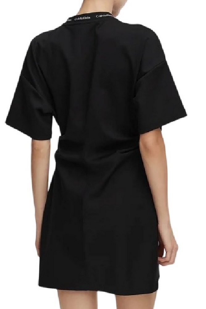 CALVIN KLEIN JEANS LOGO RIB INTERLOCK T-SHIRT ΦΟΡΕΜΑ ΓΥΝΑΙΚΕΙΟ BLACK