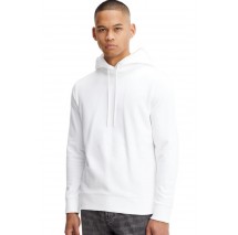 CALVIN KLEIN JEANS DISRUPTED LACQUER LOGO HOODIE ΜΠΛΟΥΖΑ ΦΟΥΤΕΡ ΑΝΔΡΙΚΗ WHITE