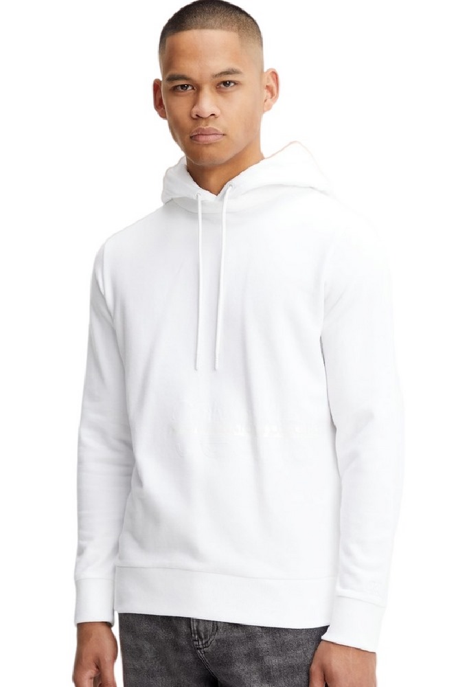 CALVIN KLEIN JEANS DISRUPTED LACQUER LOGO HOODIE ΜΠΛΟΥΖΑ ΦΟΥΤΕΡ ΑΝΔΡΙΚΗ WHITE