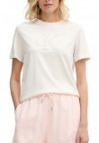 CALVIN KLEIN JEANS BABY TERRY HERO MONOLOGO T-SHIRT ΜΠΛΟΥΖΑ ΓΥΝΑΙΚΕΙΑ OFF WHITE