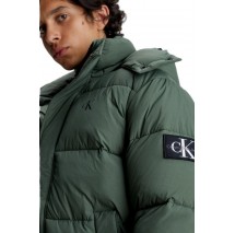 CALVIN KLEIN JEANS ESSENTIALS NON DOWN JACKET ΜΠΟΥΦΑΝ ΑΝΔΡΙΚΟ KHAKI