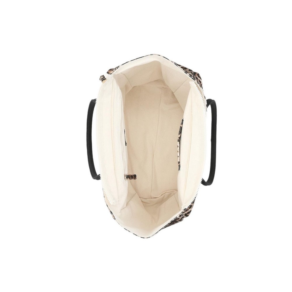 LIU JO PLENTIA AA6200T549A TOTE BAG ΤΣΑΝΤΑ ΓΥΝΑΙΚΕΙΑ LEOPARD PRINT