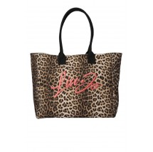 LIU JO PLENTIA AA6200T549A TOTE BAG ΤΣΑΝΤΑ ΓΥΝΑΙΚΕΙΑ LEOPARD PRINT