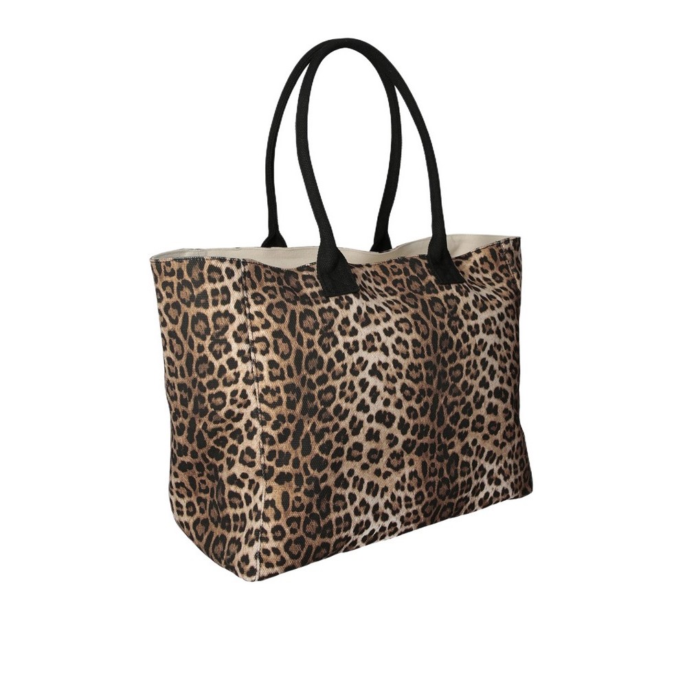 LIU JO PLENTIA AA6200T549A TOTE BAG ΤΣΑΝΤΑ ΓΥΝΑΙΚΕΙΑ LEOPARD PRINT