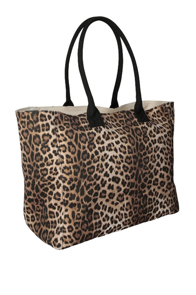 LIU JO PLENTIA AA6200T549A TOTE BAG ΤΣΑΝΤΑ ΓΥΝΑΙΚΕΙΑ LEOPARD PRINT
