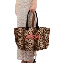 LIU JO PLENTIA AA6200T549A TOTE BAG ΤΣΑΝΤΑ ΓΥΝΑΙΚΕΙΑ LEOPARD PRINT