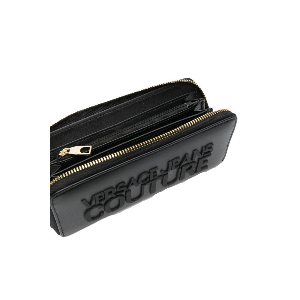 VERSAGE JEANS COUTURE RANGE H - INSTITUTIONAL LOGO, ΑΞΕΣΟΥΑΡ ΠΟΡΤΟΦΟΛΙ ΓΥΝΑΙΚΕΙΟ BLACK