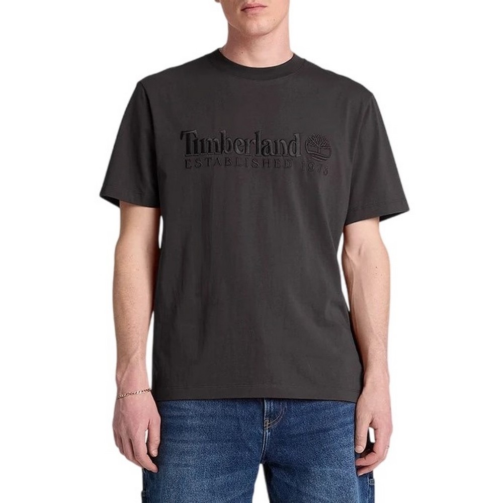 TIMBERLAND 1973 EMBROIDERED T-SHIRT ΜΠΛΟΥΖΑ ΑΝΔΡΙΚΗ WASHED BLACK
