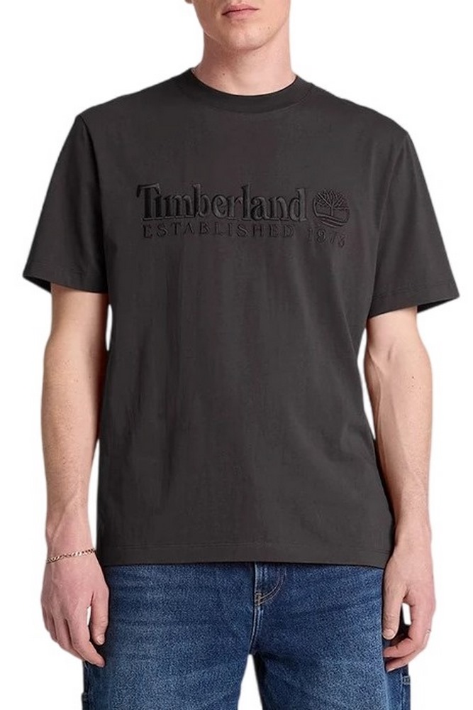 TIMBERLAND 1973 EMBROIDERED T-SHIRT ΜΠΛΟΥΖΑ ΑΝΔΡΙΚΗ WASHED BLACK