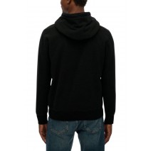 SUPERDRY D1 OVIN MICRO LOGO FLEECE HOOD ΜΠΛΟΥΖΑ ΑΝΔΡΙΚΗ BLACK