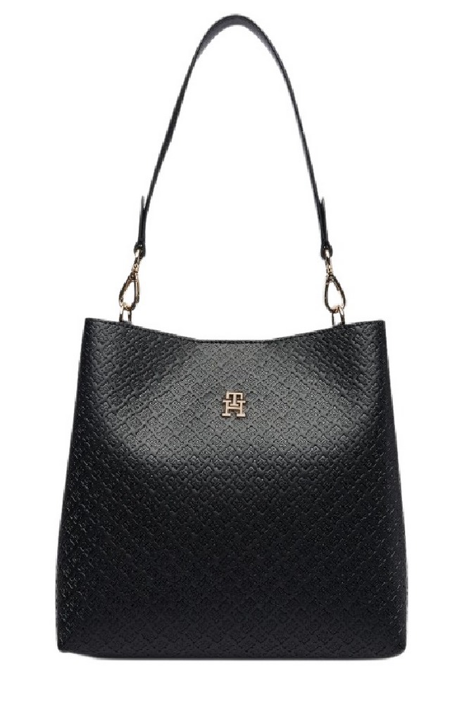 TOMMY HILFIGER ICON SHOULDER BAG MONO ΤΣΑΝΤΑ ΓΥΝΑΙΚΕΙΑ BORDEAUX
