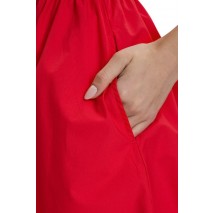 TOMMY JEANS RIB POPLIN MIX STRAPPY DRESS ΦΟΡΕΜΑ ΓΥΝΑΙΚΕΙΟ RED ALERT