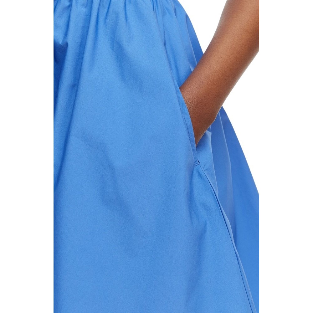 TOMMY JEANS RIB POPLIN MIX STRAPPY DRESS ΦΟΡΕΜΑ ΓΥΝΑΙΚΕΙΟ BLUE