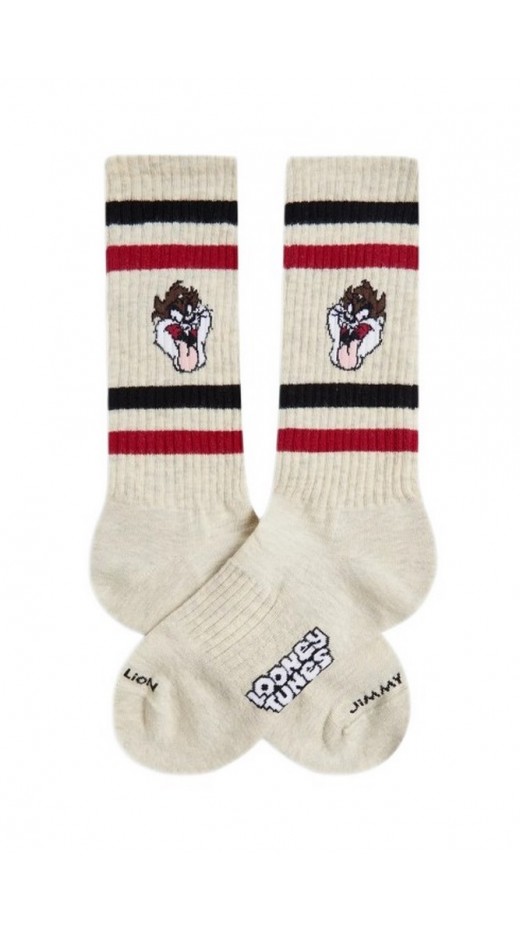 JIMMY LION ATHLETIC TAZ SOCKS UNISEX ΚΑΛΤΣΕΣ BEIGE