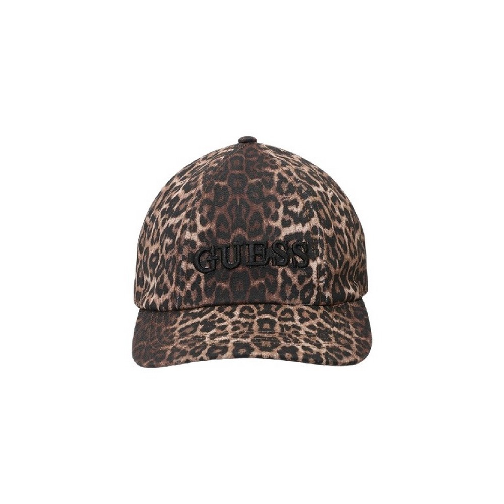 GUESS PRINTED GABARDINE BASEBALL CAP ΚΑΠΕΛΟ ΓΥΝΑΙΚΕΙΟ ANIMAL PRINT