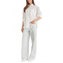 CALVIN KLEIN JEANS COTTON POPLIN RELAXED SHIRT WOVE ΠΟΥΚΑΜΙΣΟ ΓΥΝΑΙΚΕΙΟ WHITE