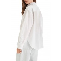CALVIN KLEIN JEANS COTTON POPLIN RELAXED SHIRT WOVE ΠΟΥΚΑΜΙΣΟ ΓΥΝΑΙΚΕΙΟ WHITE
