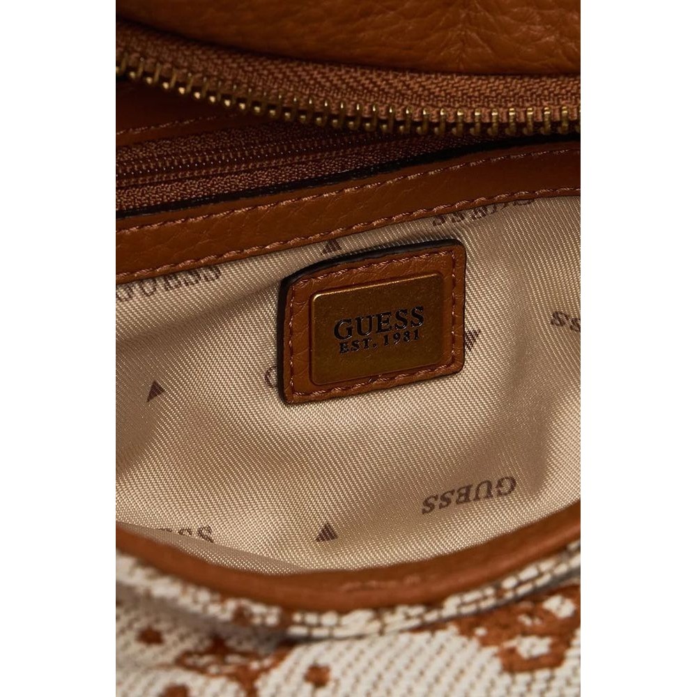 GUESS CAMDEN MINI SHOULDER BAG ΤΣΑΝΤΑ ΓΥΝΑΙΚΕΙΑ COGNAC