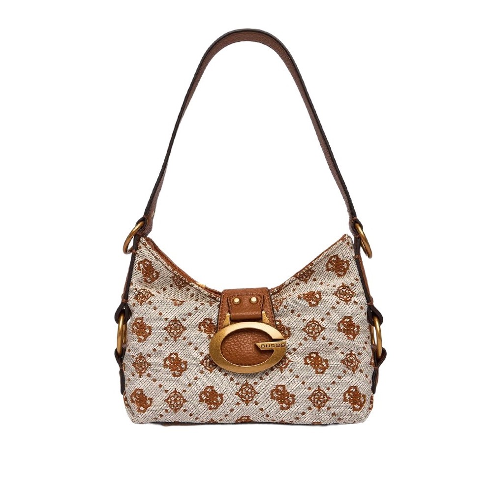GUESS CAMDEN MINI SHOULDER BAG ΤΣΑΝΤΑ ΓΥΝΑΙΚΕΙΑ COGNAC