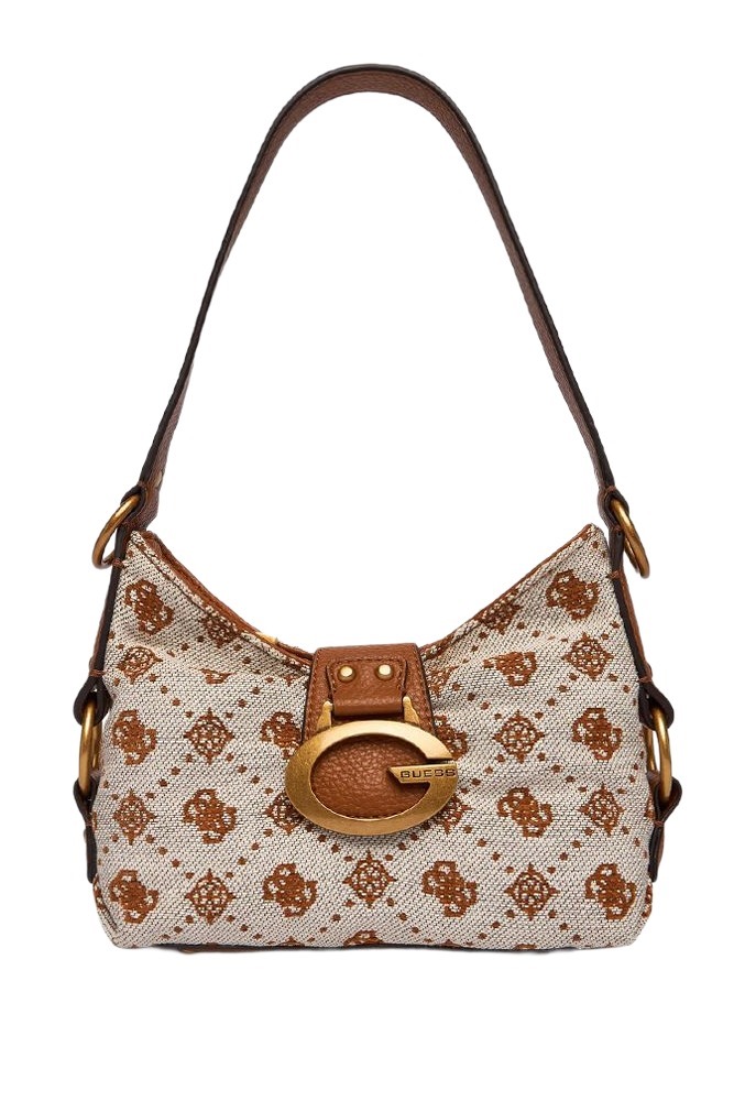 GUESS CAMDEN MINI SHOULDER BAG ΤΣΑΝΤΑ ΓΥΝΑΙΚΕΙΑ COGNAC